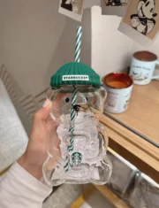 Starbucks Barista Bear Cup Limited Edition Glass Cup Xmas gift 2026 - Image 2