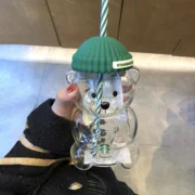 Starbucks Bearista Bear Glass Jar Cold Cup With Straw 2026 Holiday Xmas Gifts - Image 6