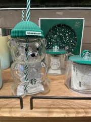 Starbucks Barista Bear Cup Limited Edition Glass Cup Xmas gift 2026 - Image 4