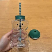 2026 Starbuck Barista Bear Glass Cup Limited Edition Christmas Gift - Image 3